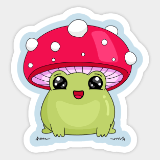 Frog and mushroom Sticker